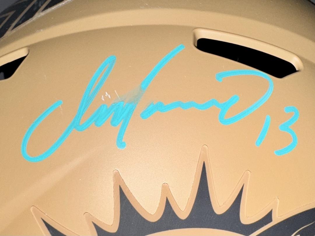 Dan Marino (Dolphins) Full Size Salute to Service Authentic Helmet - Fanatics COA